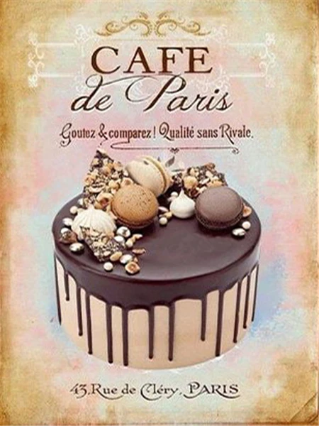 Aperçu du résultat final Parisian Cake with Macarons and Meringues.