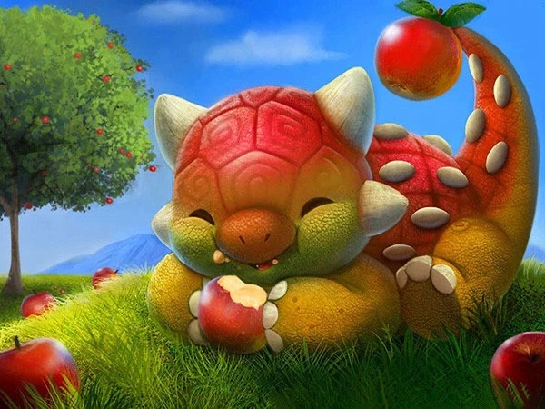 Aperçu du résultat final Petit Dragon des Prés sous le Pommier.