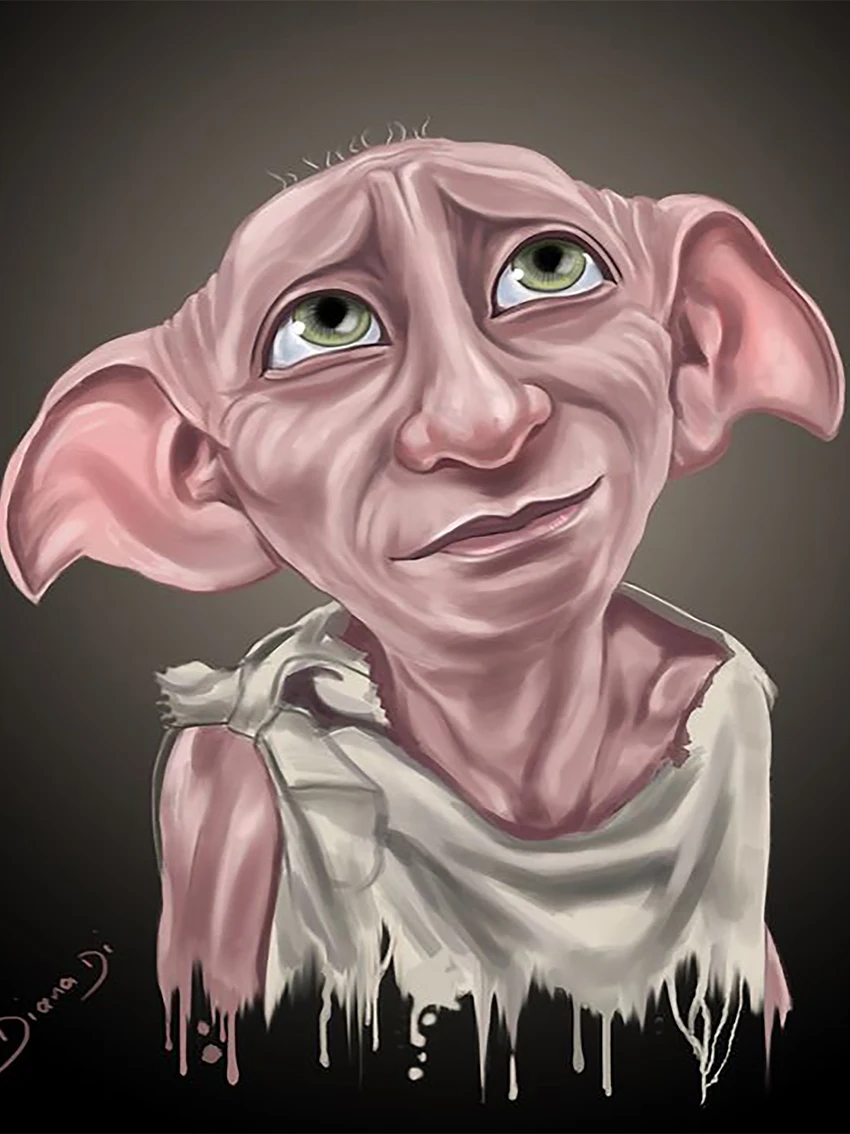 Aperçu du résultat final Dobby, the House Elf with a Gentle Gaze.