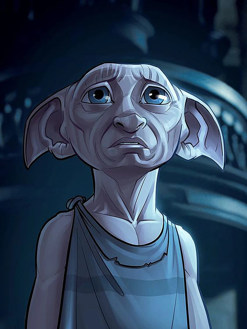 Aperçu du résultat final Dobby, the Thoughtful House Elf.