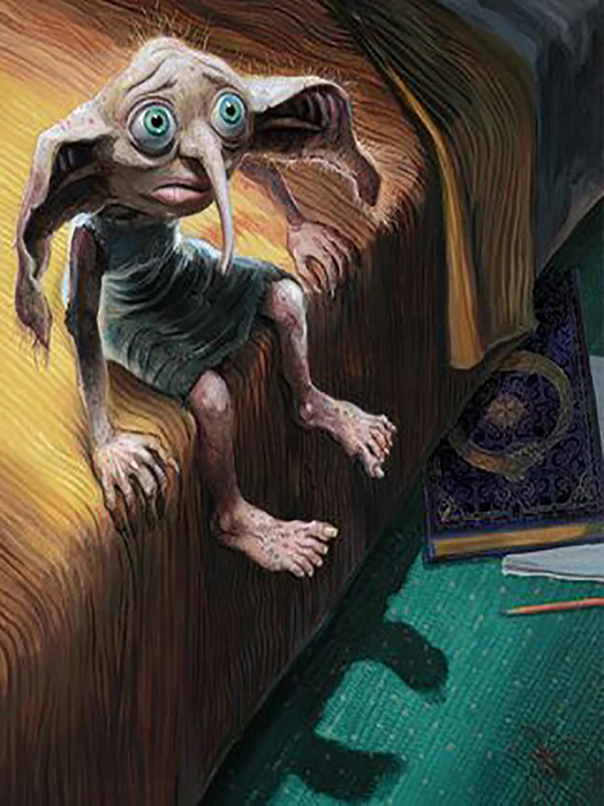 Aperçu du résultat final Dobby, the Melancholic House-Elf.