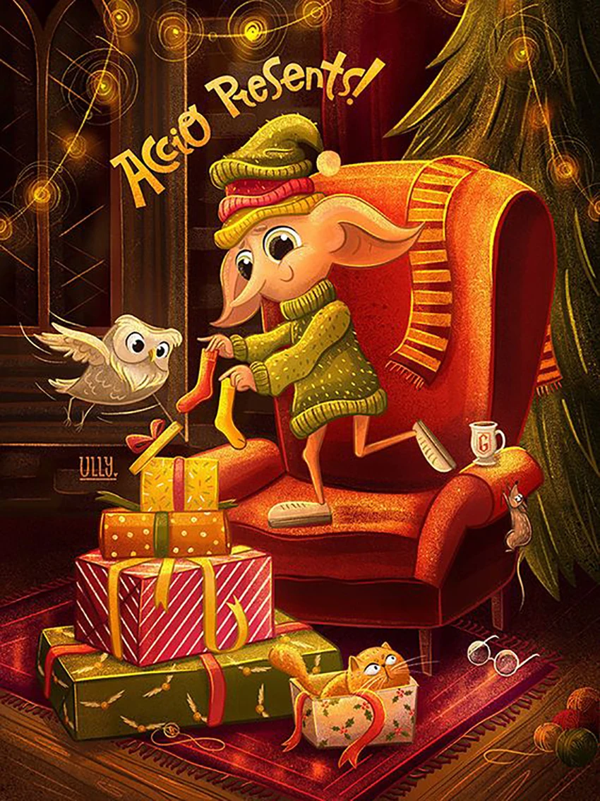 Aperçu du résultat final Dobby and the Magic of Christmas at the Wizards'.