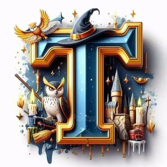 Aperçu du résultat final Harry Potter Magic Letter T.
