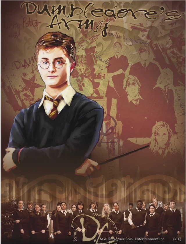 Aperçu du résultat final Dumbledore's Army - Harry Potter Diamond Painting.